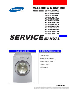 Samsung WF326LAS XAA Service Manual